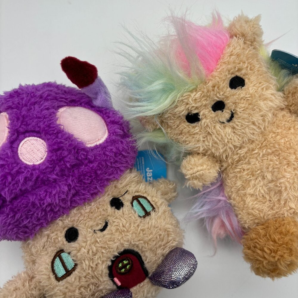 Bum Bumz FairyGardenBumz 4.5" Mini Mushroom Cottage & Hedgehog Stuffed Plush Toy